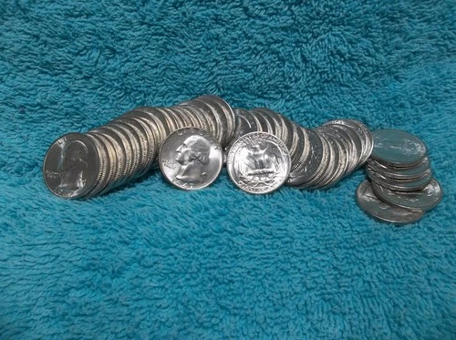 Uncirculated 1947 S Wash Quarter Roll....