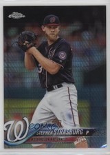 2018 Topps Chrome Prism Refractor Stephen Strasburg #185 yf0