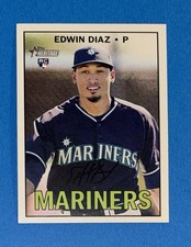 2016 Topps Heritage Edwin Diaz RC Rookie Card #559 Seattle Mariners NM-MINT. rookie card picture