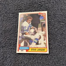 VINTAGE 1981 Topps Football YODA Steve Largent #271 SEATTLE SEAHAWKS GOOD SHAPE!