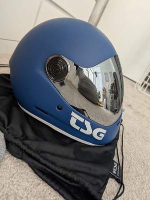 TSG - Pass Pro Full-face Helmet, Downhill Skateboarding, Matte Blue, Medium