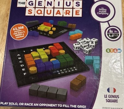 THE GENIUS SQUARE Stem Race Game  Complete - 2018 Happy Puzzle Co.