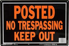 Aluminum Sign,No Trespassing Sign Pack of 12 