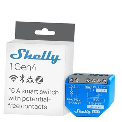 Gen4 | Wi-Fi, Zigbee & Matter Smart Relay Switch with Dry Contacts-Channel6A 1