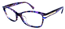 COACH NEW YORK HC6065F 5288 Purple Confetti Clear 53-17-135 Eyeglasses Frame