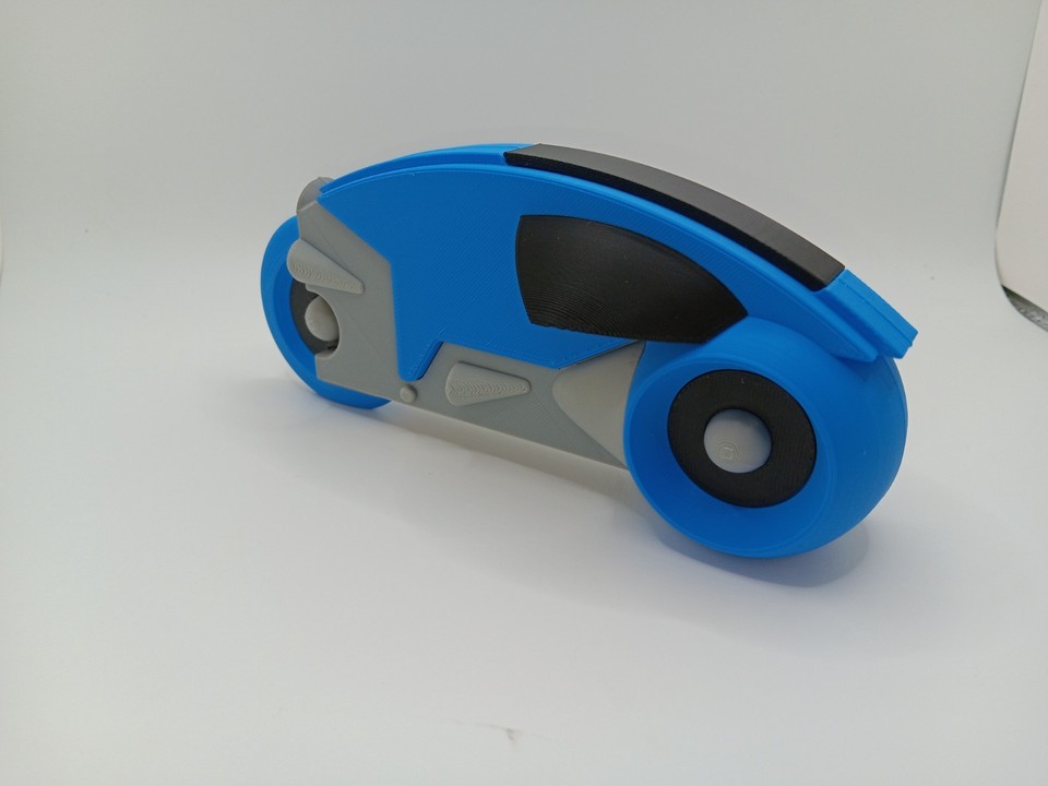 Retro Lightcycle Blue for Vintage Tron action figures and light cycle ...