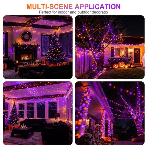 Adapter Design Pattern Images weillsnow 500 LED Halloween Lights Outdoor,164 FT Twinkle Lights ...