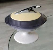 Vintage Space Age T36 Table Lighter Flying Saucer By Maruman "FOR REPAIR"