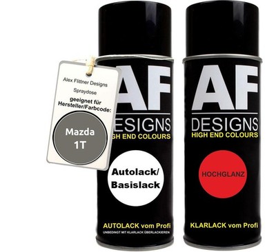 Spraydose für Mazda 1T Premier Gold Metallic Basislack Klarlack Sprühdose 400ml