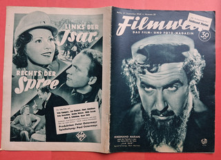 FILMWELT & Scheinwerfer Nr. 39 1940 Ferdinand Marian; Anny Ondra; Difu Filme