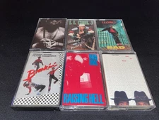 vtg rap hip-hop 6 tape lot LL Cool J & Run-DMC Breakin' Soundtrack King of Rock