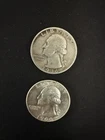 Lot Of 2 - Silver Quarters  1964 & 1946 - 90% Silver