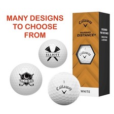 Golf Balls Personalised Callaway Warbird with any image photo logo text name