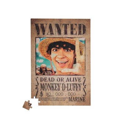 Cinereplicas One Piece - Wanted Luffy Magnetic Puzzle - 96 pcs 29x20cm - Officia