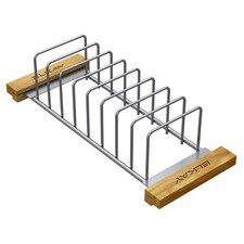 Elkay Crosstown 16-7/8"x6-3/4"x4-1/4" Drying Rack with Wood Handles LKDR0717SS 