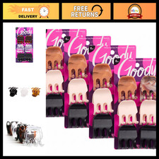 Classic Claw Hair Clips - 6-Pack, Clear  Brown - Strong Hold for All Hair Types