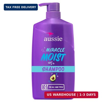 Aussie Miracle Moist Shampoo: Hydrating & Gentle Cleansing Treatment with Avocad