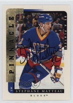 1996-97 Pinnacle Be A Player Auto Stephane Matteau #169 Auto 4at