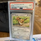 Eevee 133/165 Pokemon Together 151 Pokemon PSA 9 Popup Exclusive
