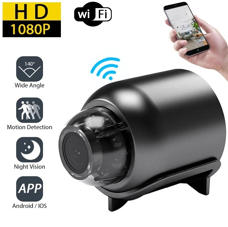 1pc 1080P HD Mini WiFi Wireless Camera Night Vision Remote Monitor