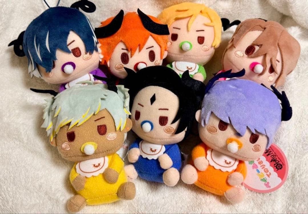Obey Me Plush Set Baby Friends 7 Brothers Handheld Plush Mascots