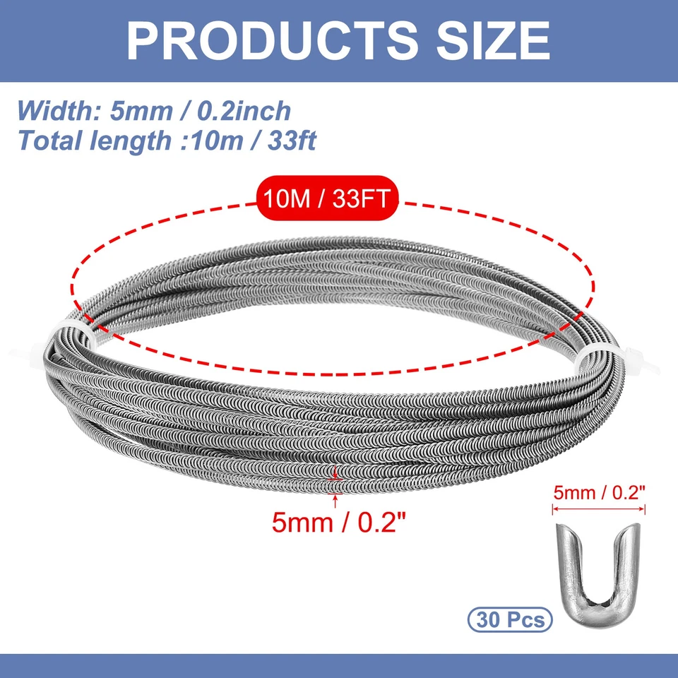 Corsé de acero inoxidable 304 33 pies deshuesado espiral acero metal deshuesado para hacer corsés Foto 2 de 4