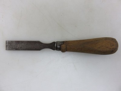 Forged Steel Straight Wood Chisel 11/16'' Vintage Antique Made In Germany