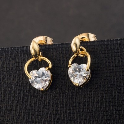  Elegante Mode Teardrop Ohrringe Kristall Strass Ohrringe Damen Brautschmuck
