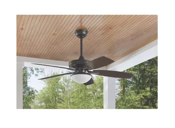Hampton Bay Gazebo III 52 in. Indoor/Outdoor Natural Iron Ceiling Fan - Image 2 of 4