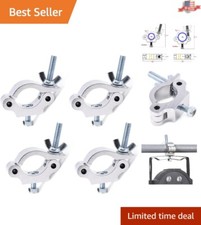 Heavy-Duty Truss Clamp - 660 lb Aluminum Alloy DJ Light Clamps - Pack of 4