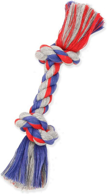 Flossy Chews Cottonblend Color Rope Bone, Small 9-Inch, Multicolored (20002V)