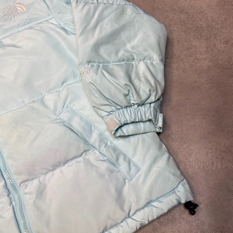 The North Face Puffer Jacket Kids Y2K Skiing Full Zip Coat, Blue, Medium image 6