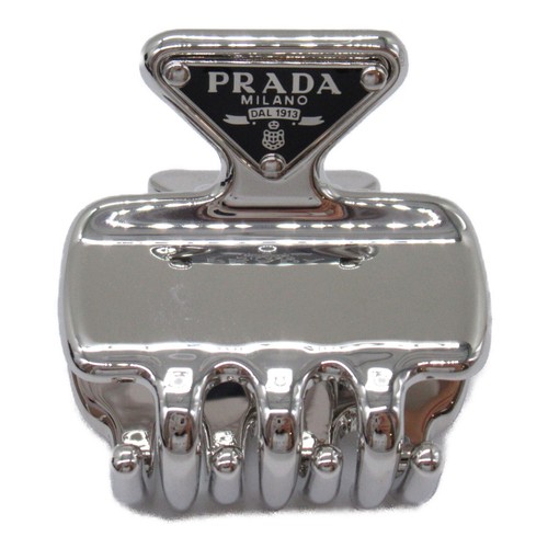 PRADA Barrette hair clip 1IF0872BA6F0276 Nickel free Silver