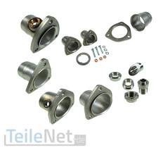 HJS Edelstahl Auspuff Flansch Verbindung Kupplung Verbindungsstück Gewindering