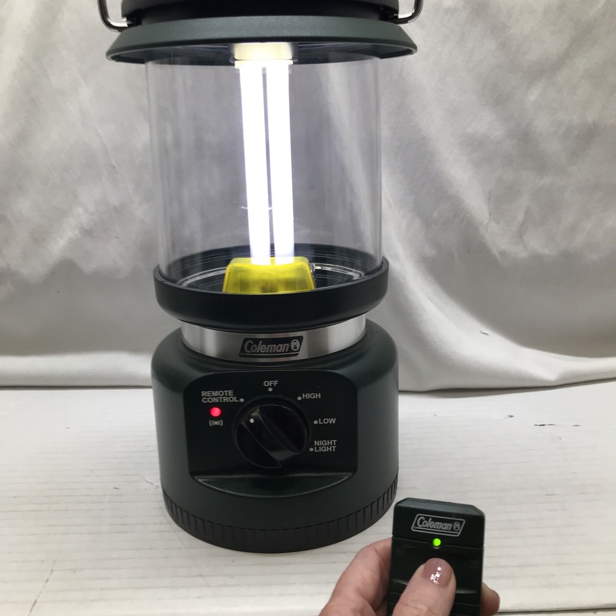 Coleman 8D Remote Control Lantern Battery Powered Fluorescent