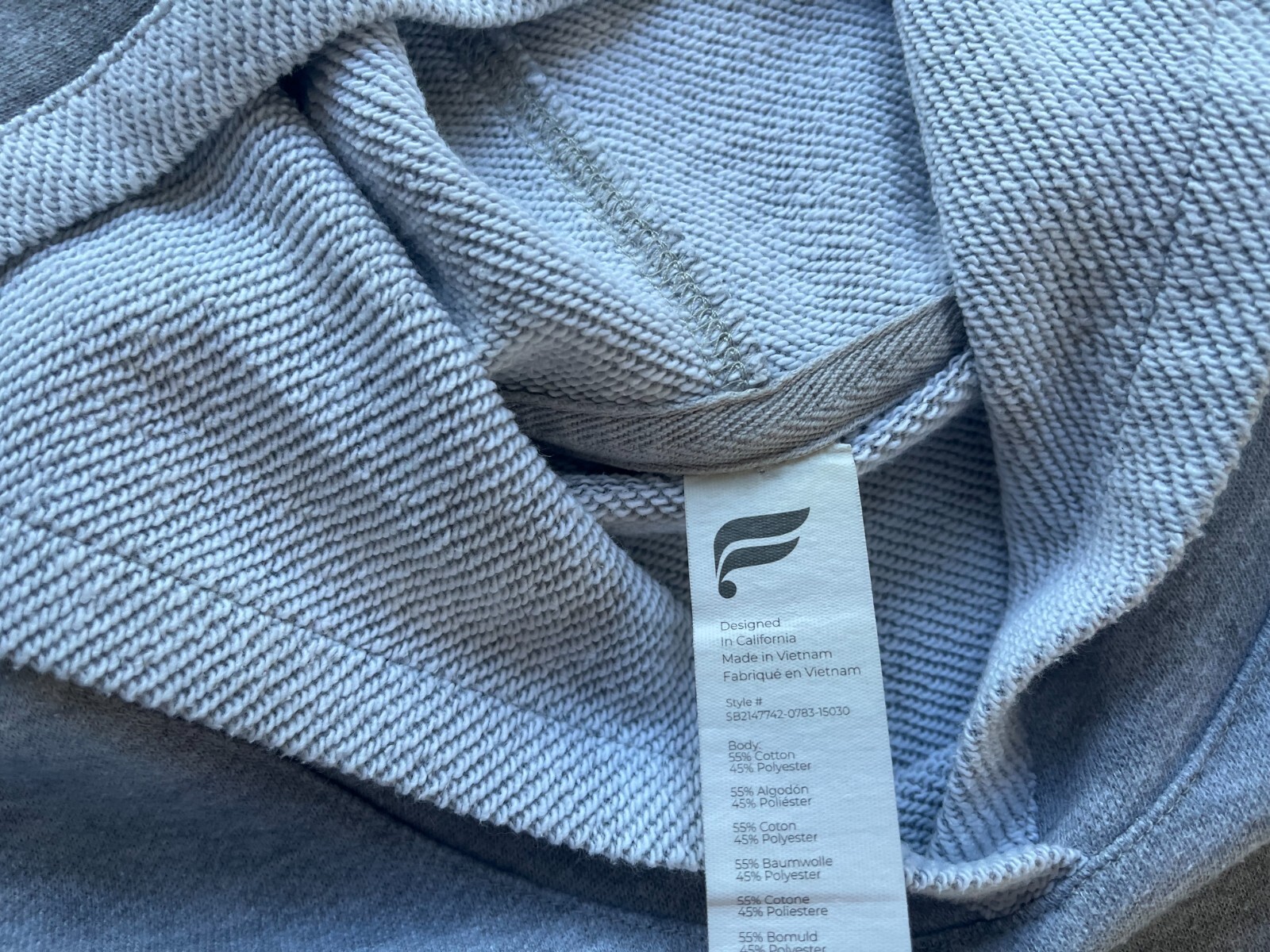 FABLETICS SHORT SLEEVE WORKOUT PULLOVER TERRY HOO… - image 6