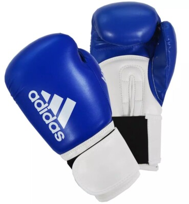 Adidas Boxhandschuhe Hybrid 100 blau Sparring Herren Erwachsene 8oz 10oz 12oz 14oz 16oz