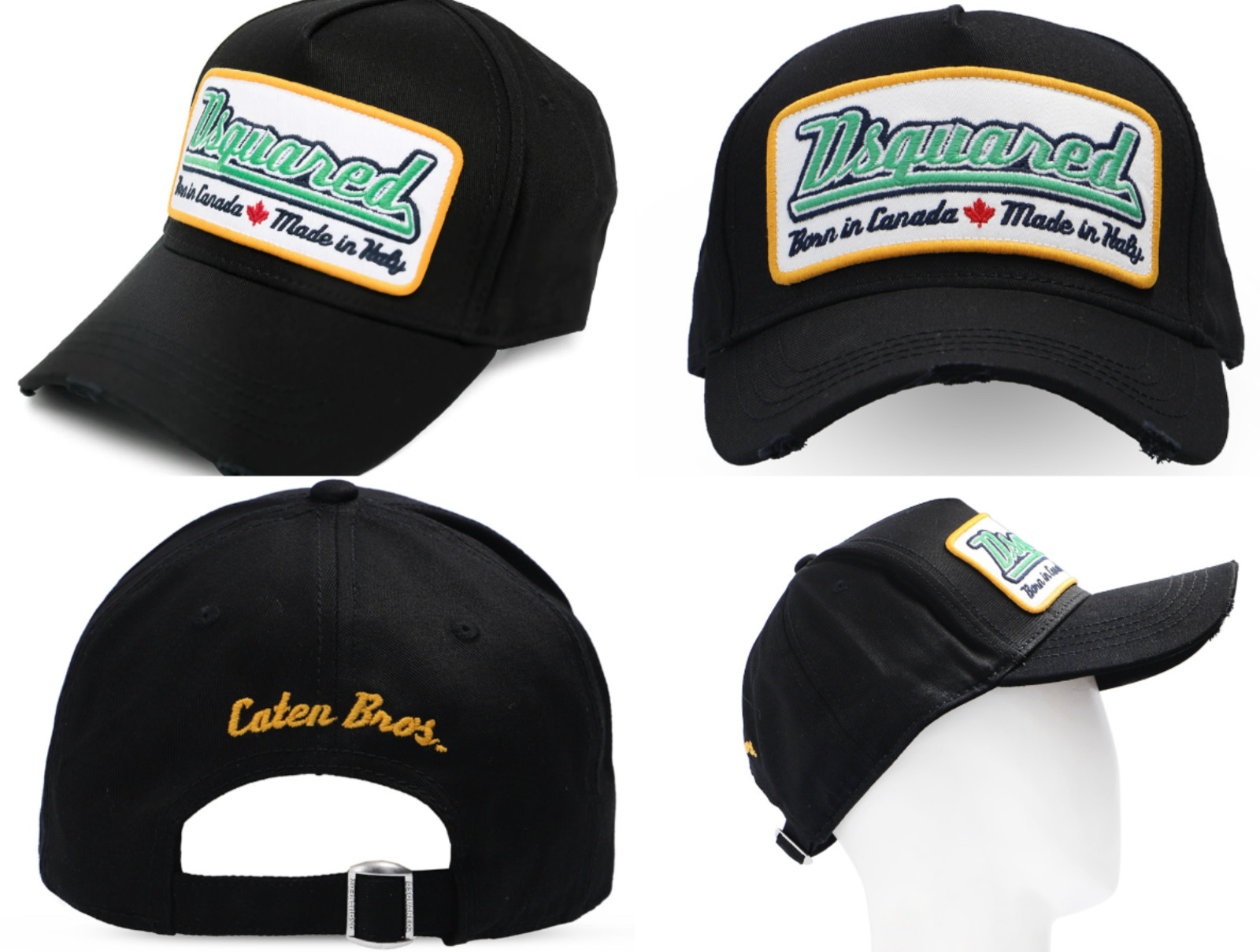Dsquared2 Iconic Oversized Patch Logo Baseball Cap Hat