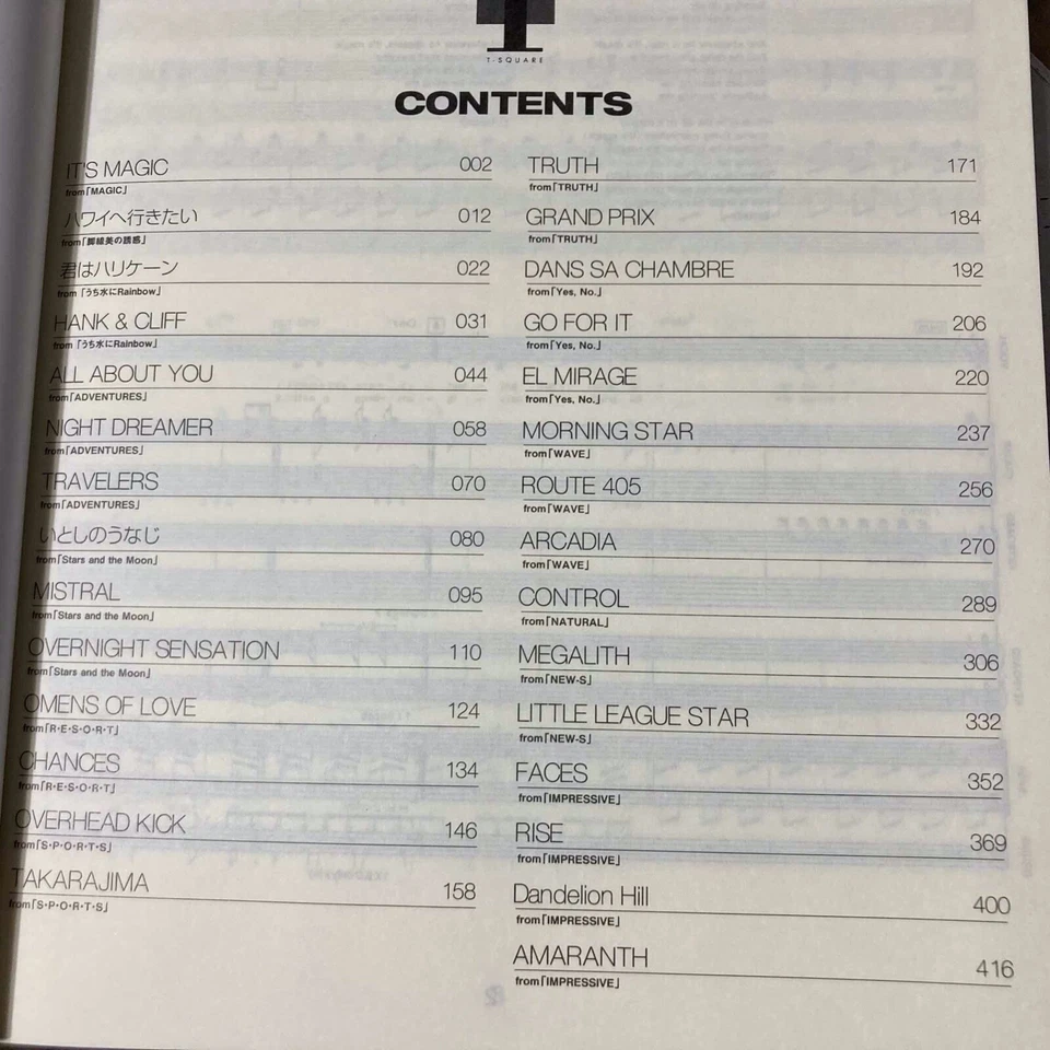 T-Square Best Collection Band Music Score Book Jazz fusion NEW Truth Takarajima - Image 2 of 3