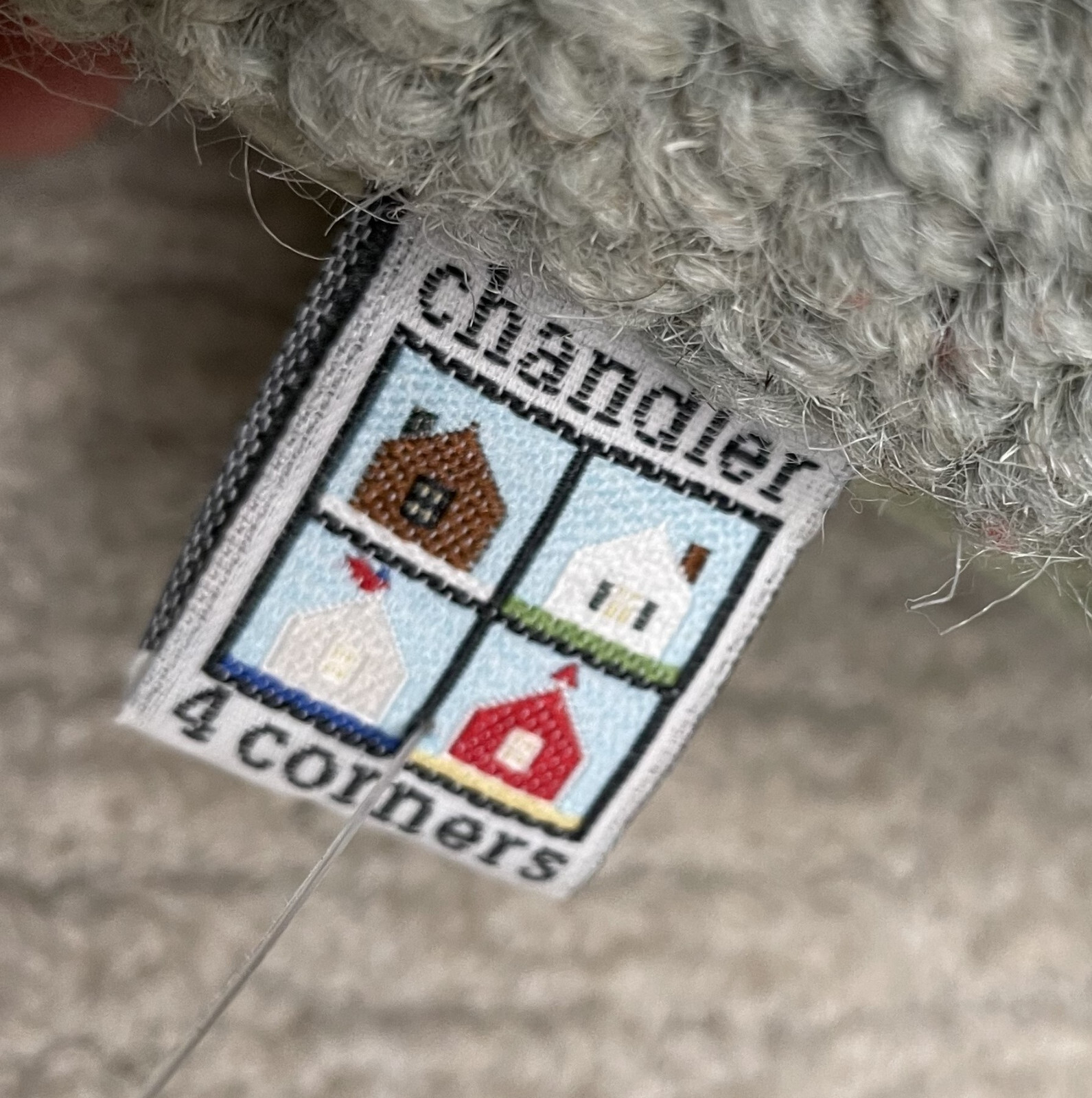 Chandler 4 Corners Wild Flower Wool Hooked Pillow Laura Megroz Daisy 17