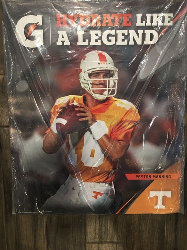 Peyton Manning Gatorade Advertising 24”x30” Display Poster Tennessee Vols - Picture 2 of 7