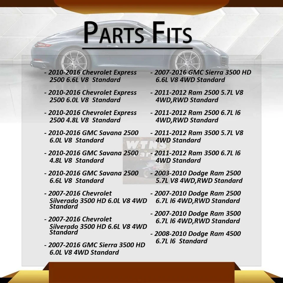 Se adapta a Chevrolet Express 2500 GMB 2010 2011 eje trasero todas las juntas junta universal Foto 2 de 4