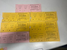 Patti Smith 1976 Free Trade Hall Manchester Concert Ticket unused - pick