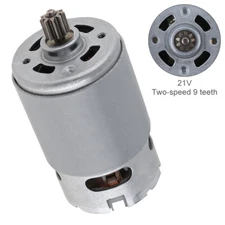 RS550 21V Single Speed 9 Teeth DC Motor High Torque Gear Box for Electric Drill