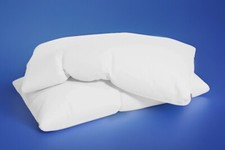 2 pk White 40 X 80 cm 15.75 X 31.5  In Microfiber Pillow cases Covers w Zipper
