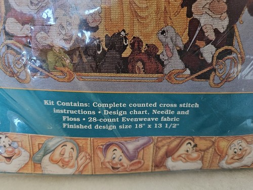Disney's Snow White "Happily Ever After" Cross Stich Kit 35090 Sealed RARE - Picture 8 of 9
