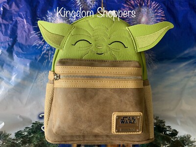 Disney Parks Loungefly Star Wars Yoda Mini Backpack Yoda New
