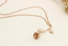 Captivating Rose Flower Pendant Necklace - Symbol of Love and Romance 