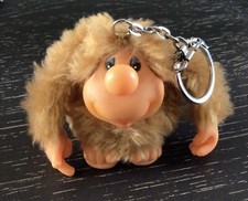 Vintage 1980  s Zazzu And Friends Tan Plush Thumb Sucker Keychain Applause Rare