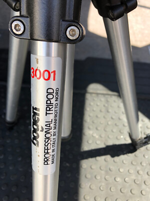 REDUCED Price! Manfrotto Bogen 3001 tripod AND 3126 head Made It Italy